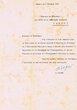 Courrier adressé le 05/12/1954 au Président de la Communauté Israélite de Tanger