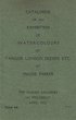 Catalogue of an exhibition of  water-colours