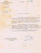 Courrier adressé le 24/04/1952 au Président de la Communauté Israélite de Tanger