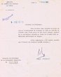 Courrier adressé le 06/05/1952 au Président de la Communauté Israélite de Tanger
