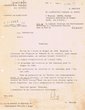 Courrier adressé le 14/03/1955 à A. Sagues du Séminaire Rabbinique de Tanger