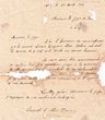Courrier adressé le 30/08/1916 au Juge de Paix de Fez