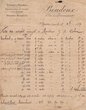 Note adressée le 03/10/1887 à J.M. Cohen