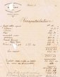 Inventaire, entrées et sorties dune sociéte d'Import-Export en 1910