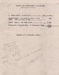 Détail de débours adressé le 07/09/1948 à M.N.S. Toby