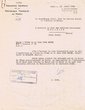 Courrier adressé le 14/04/1950 au Chef des Services Municipaux de Mogador