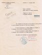 Courrier adressé le 09/10/1959 au Greffier du Tribunal Rabbinique de Mogador