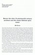Bemer the slow: A seventeenth century architect and th classic Galician spice tower