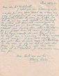 Lettre adressée le 28/04/1952 à Mr Hatchwell