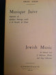 Musique juive, répertoire de quelques ouvrages usuels et de recueils de chants