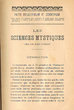 Les sciences mystiques chez les juifs d'orient