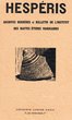 Hespéris 1949 Tome XXXVI part.1-2
