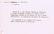 Regrets du Consulat de Belgique en Septembre 1963