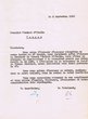 Excuses du Comité au Consulat d'Italie