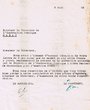 Lettre  au Président du Comité de la Communauté Israélité de Tanger / envoi du 06.05.1952