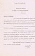 Lettre au Président du Comité de la Communauté Israélite de Tanger / envoi du 18.04.955