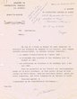Lettre à A. Sagues, Président du Séminaire Rabbinique de Tanger / envoi du 10.12.1957