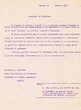 Lettre adressée, en février 1919, à M. Cuvelier Président du Conseil Sanitaire