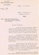 Lettre Du 19/05/1950 adressée au Président de la Communauté Israélite de Tanger