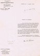 Lettre du 05/01/1950 adressée au Président de la Communauté Israélite de Tanger