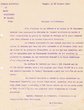 Lettre du 29/10/1918 adressée au Président de la Communauté Israélite de Tanger