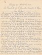 Lettre du 29/11/1954 adressée au Président de la Communauté Israélite de Tanger