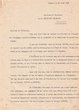 Lettre du 29/04/1952 adressée au Président de la Communauté Israélite de Tanger