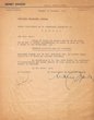 Courrier du 19/10/1947 adressé au Président de la Communauté Israélite de Tanger