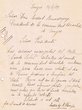 Lettre du 14/02/1939 adressée au Président de la Communauté Israélite de Tanger