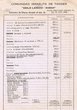 Feuille de comptes en Mai 1958 pour l'"Asilo Laredo - Sabah"
