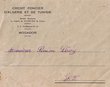 Courrier adressé à Mr Simon Lévy