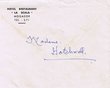 Courrier adressé à Mme Hatchwell