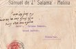 Courrier adressé au Grand Rabbin Moses Benaïm