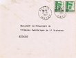 Courrier adressé ua Président du Tribunal de 1er Instance de Mogador