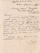 Lettre adressée le 01/04/1940 à Nissim Benzaglou