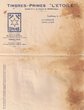 Papier à en-tête de la Société "l'Etoile"en 1930