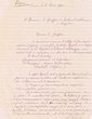 Courrier adressé le 01/03/1940 au Greffier du Tribunal Rabbinique à Mogador