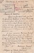 Courrier adressé le 12/04/1940 au Contrôleur Civil, Chef des Services Municipaux de mogador