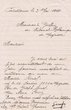 Courrier adressé le 03/05/1940 au Greffier du Tribunal Rabbinique de Mogador