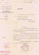 Courrier adressé le 13/06/1940 à Meir Melca, Greffier du Tribunal Rabbinique de Mogador