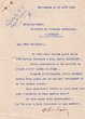 Courrier adressé le 29/08/1940 à Mr Melca, Greffier du Tribunal Rabbinique à Mogador