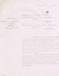 Courrier adressé le 26/11/1953 au Conseiller du Gouvernement Chérifien à Rabat