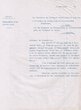 Courrier adressé le 06/11/1941 au Conseiller du Gouvernement Chérifien de Rabat