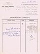 Bordereau en Hébreu envoyé le 02/12/1953