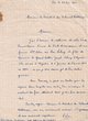 Courrier adressé le 23/05/1942 au Président du Tribunal Rabbinique