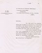 Courrier adressé le 09/08/1944 à David Sebag, co-tuteur des héritiers de feu M. Tapiéro