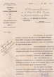 Courrier adressé le 29/06/1938 au Président du Tribunal Rabbinique de Mogador