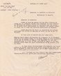 Courrier adressé le 04/08/1939 au Greffier du Tribunal Rabbinique de Mogador