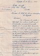 Courrier adressé le 18/02/1929 au Chef des Services Municipaux de Mogador