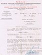 Courrier adressé le 13/07/1929 au Président du Tribunal Rabbinique de Mogador